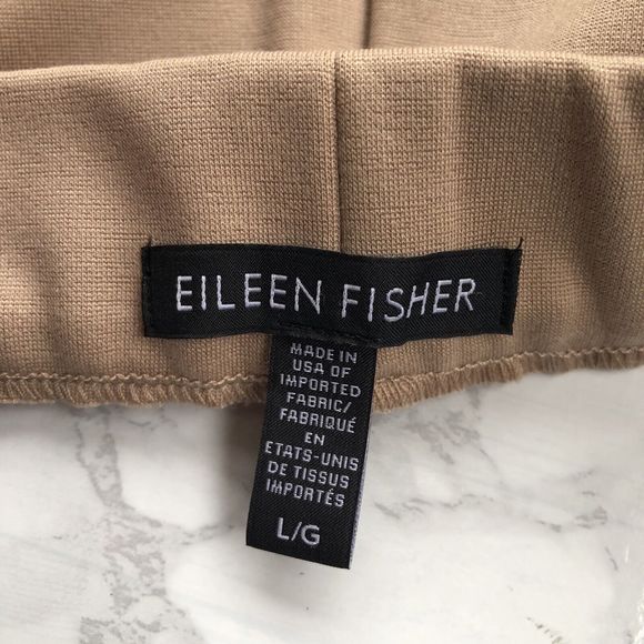 Eileen Fisher Tan Wide Leg Pants - Picture 4 of 11